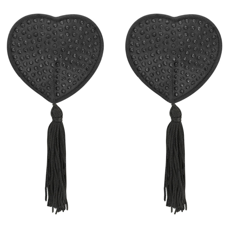 Coquette Cache-Tétons adhésifs Pearl noirs